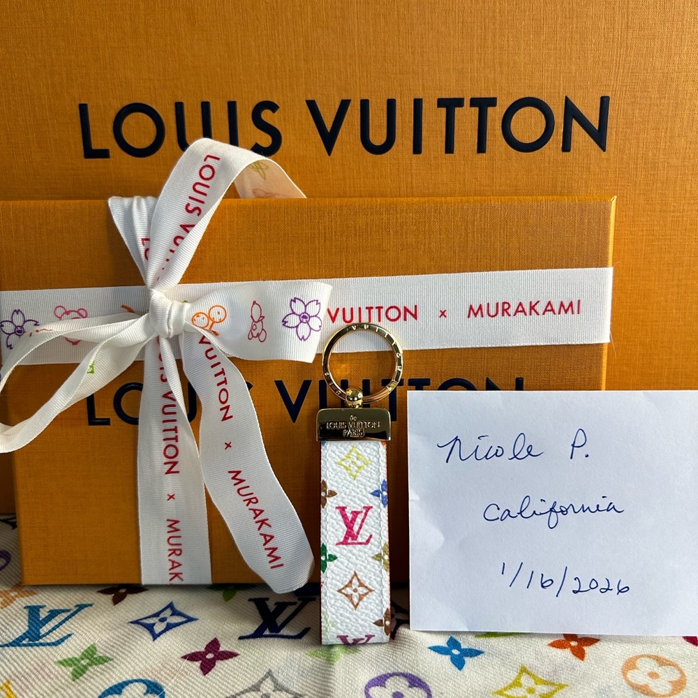 Louis Vuitton LVxTM Dragonne Key Holder M03730 Multicolor Murakami - Picture 4 of 8